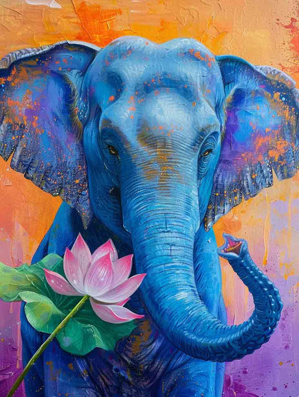 Majestic Blue Elephant