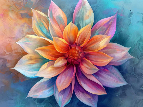 Radiant Blossom - A Diamond Painting Journey