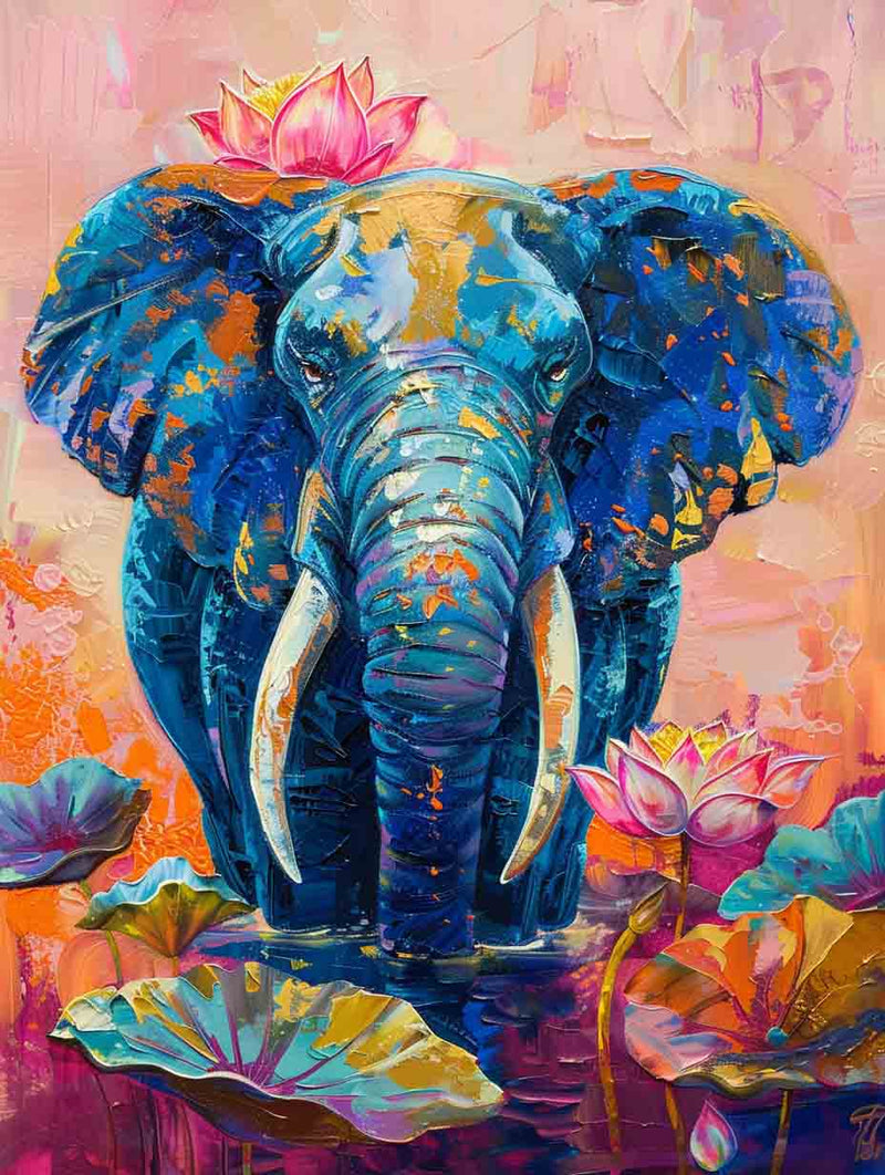 Serene Elephant Lotus