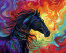 Swirling Fire Horse