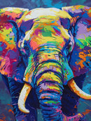 Vibrant Elephant Diamond Painting