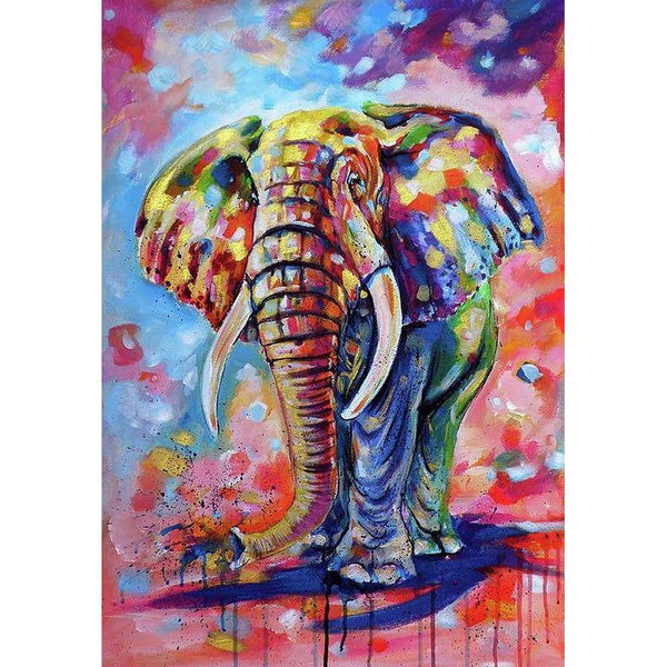 A Colorful Elephant Diamond Painting Diamond Art Kit