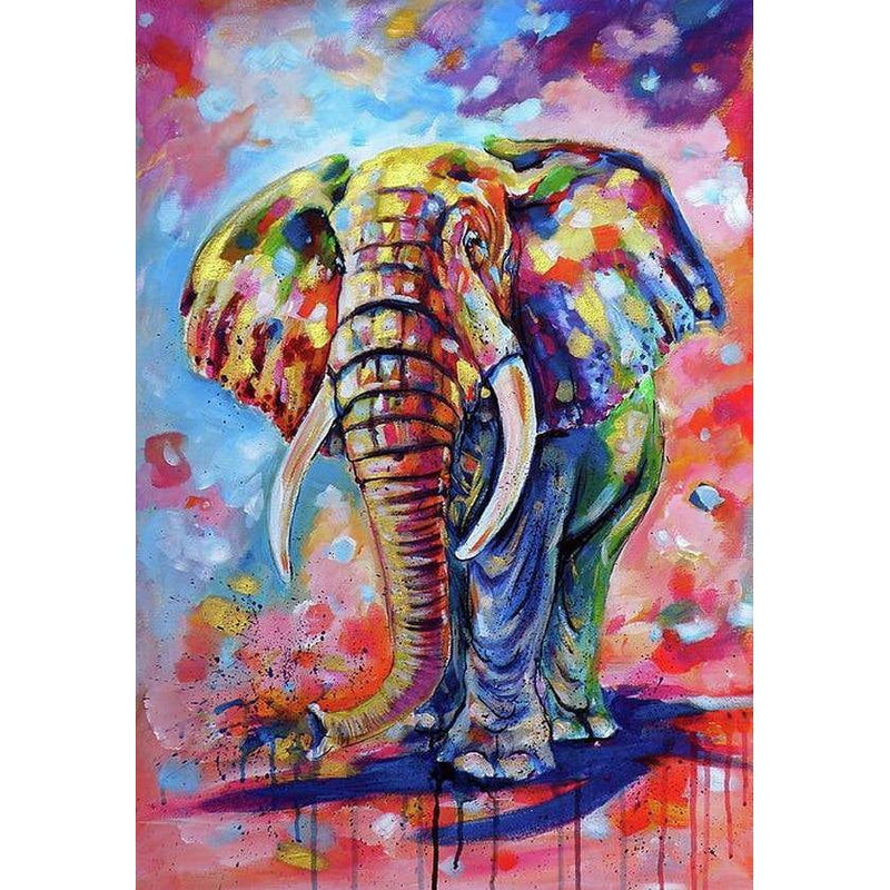 A Colorful Elephant Diamond Painting Diamond Art Kit