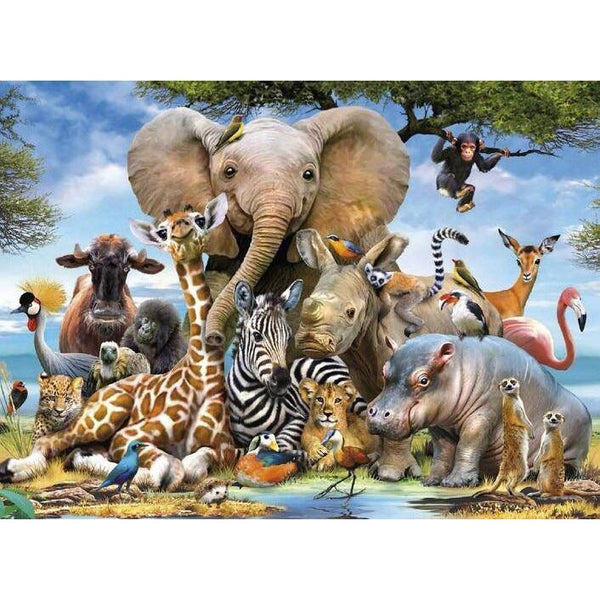 Animals of the Savanna Diamond Painting Diamond Art Kit