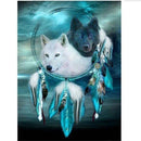 Black & White Wolf Diamond Painting Diamond Art Kit