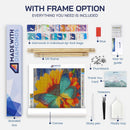Colored Animals Diamond Painting Kit With Frame Option