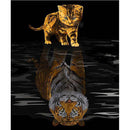Cat Becoming Tiger Diamond Painting Diamond Art Kit