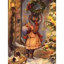 Christmas Little Puppy And Little Girl Diamond Painting Diamond Art Kit