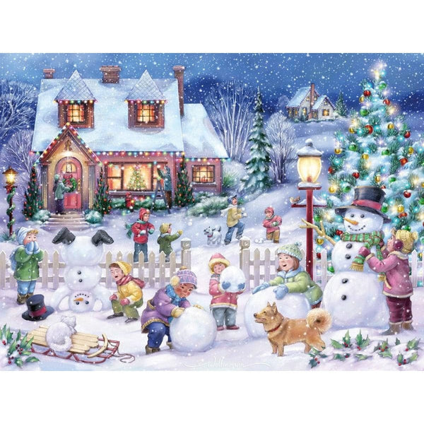 Christmas Village House Tree Diamond Painting Diamond Art Kit