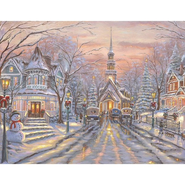 Christmas Village Winter Diamond Painting Diamond Art Kit
