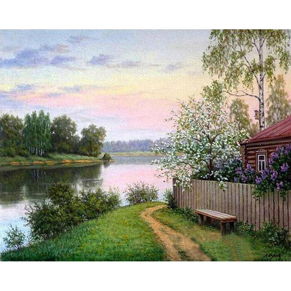 Country House Diamond Painting Diamond Art Kit