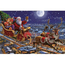 Dark Night With Santa Diamond Painting Diamond Art Kit