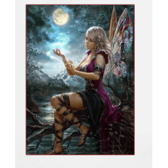 Fantasy Butterfly Fairy Diamond Painting Diamond Art Kit