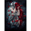 Girl With Skull Diamond Painting Diamond Art Kit