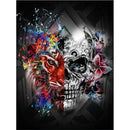 Half Tiger Half Humain Skull Diamond Painting Diamond Art Kit