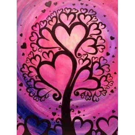 Love Tree Diamond Painting Diamond Art Kit