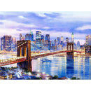 Morning City Bridge Diamond Painting Diamond Art Kit