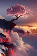 Mythical Japanese Cherry Blossom Tree Diamond Painting Diamond Art Kit