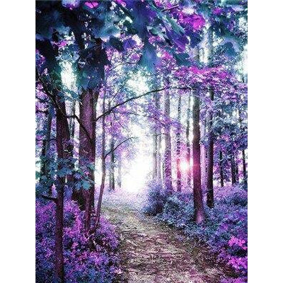 Pink Flower Forest Diamond Painting Diamond Art Kit