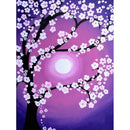 Pink Tree And Moon Diamond Painting Diamond Art Kit
