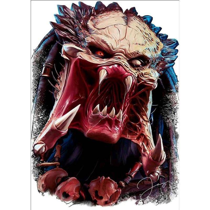 Predator Skull Diamond Painting Diamond Art Kit