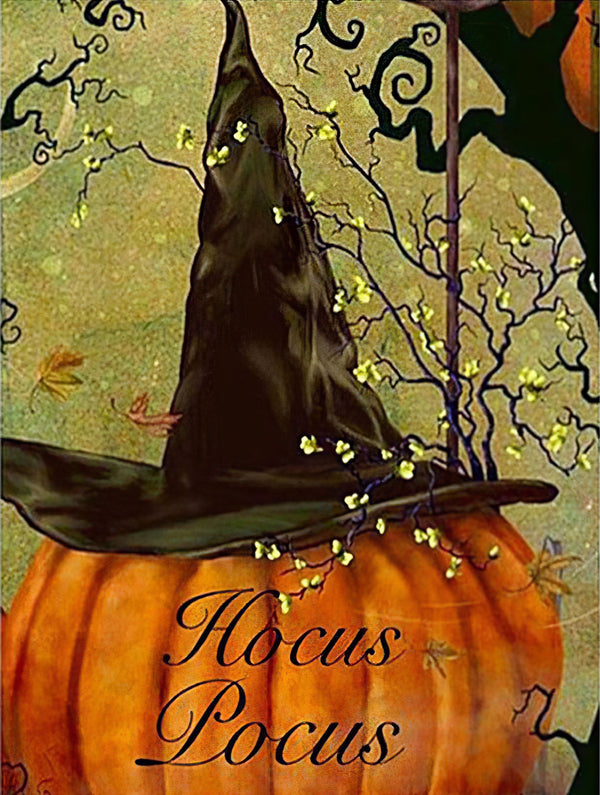 Pumpkin With A Witch'S Hat Diamond Painting Diamond Art Kit