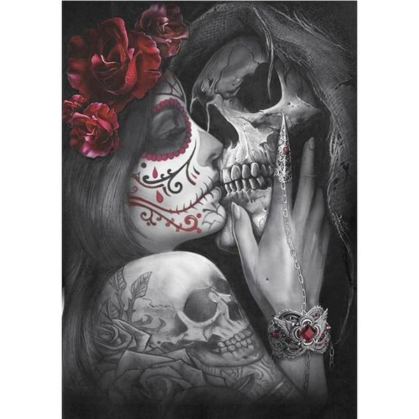 Romantic Skull Diamond Painting Diamond Art Kit
