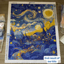 Santa Claus Christmas House Diamond Painting End Result Van Gogh