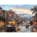 Tram Car and City Diamond Painting Diamond Art Kit