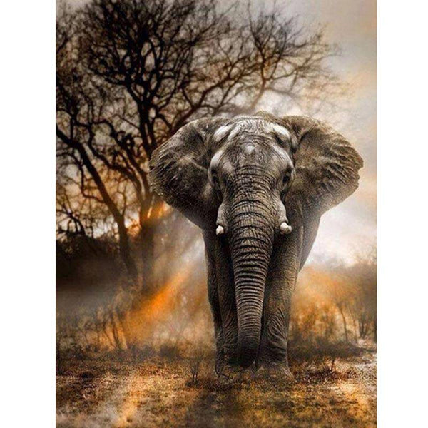 Wild Elephant Diamond Painting Diamond Art Kit
