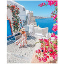 Woman Watching the Ocean Diamond Painting Diamond Art Kit